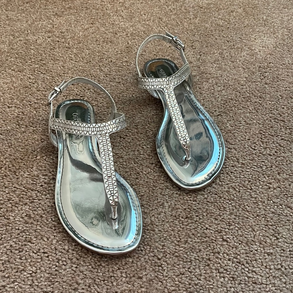 Gianni Bini Marygold Silver Sandals
